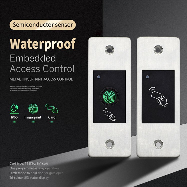 Waterproof Reader RFID Proximity Card Tag Entry Door Lock Standalone Access Control System