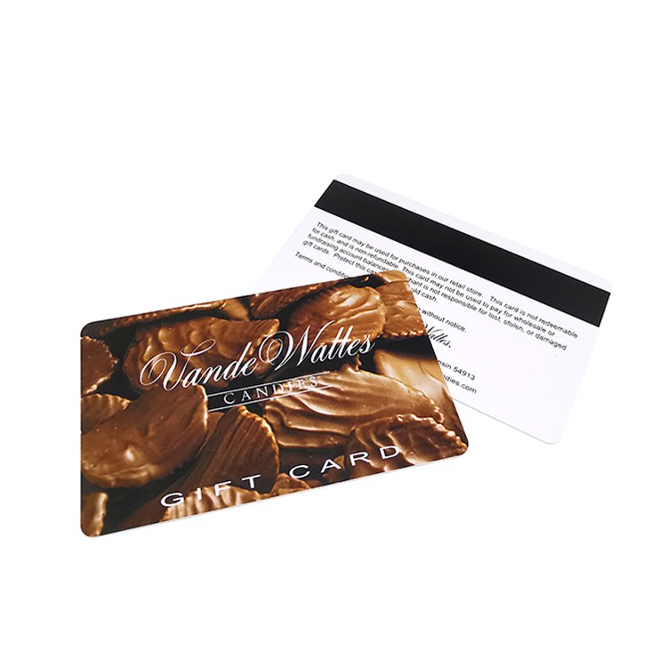 Glossy Gold PVC Magnetic Stripe Card Hot Stamping VIP Loyalty Gift Card for Membership Access Control