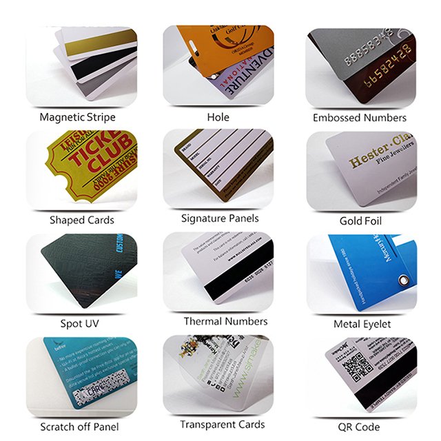 Glossy Gold PVC Magnetic Stripe Card Hot Stamping VIP Loyalty Gift Card for Membership Access Control