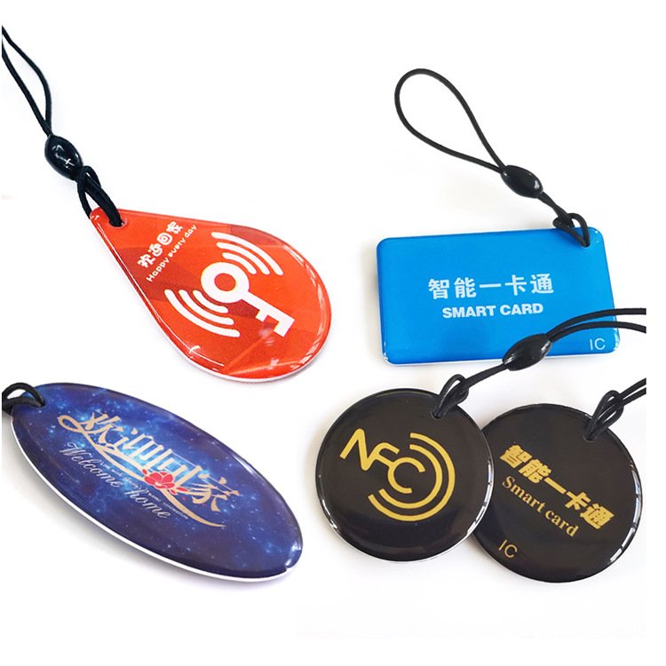 Customized Logo Printing 25mm Nfc Tag rfid cards logo Social Media Phone Tags Waterproof Epoxy Rfid Active Tag