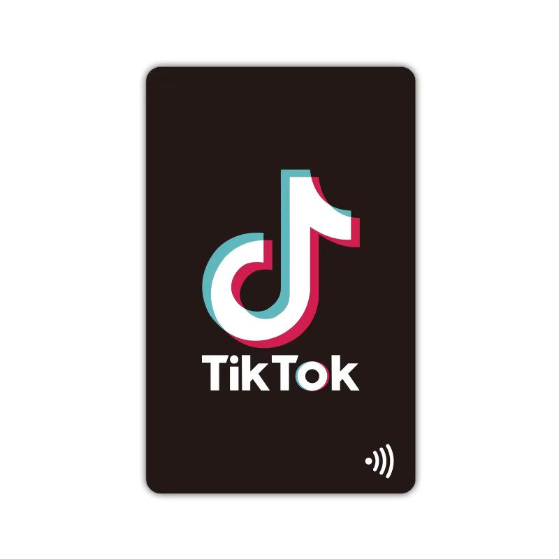 Custom 215 NFC Tiktok Instagram Google Business Visiting Card with Scan QR Code Presentation Cards for Social Media Mix