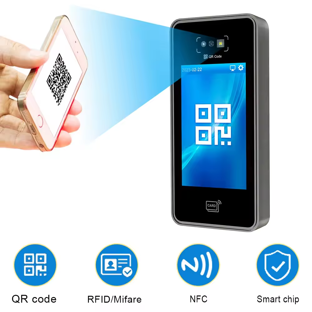 QR Code Access Control System Card Reader NFC RFID H with Wiegand USB RS485 RS232 Relay SDK API WIFI ID/NFC QR Code Scanner