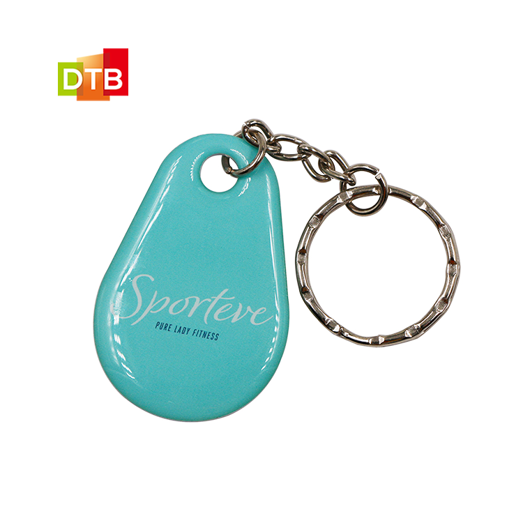 Custom Small Pendant Rfid NFC/RFID Epoxy Key Card Rewritable Crystal Glue Epoxy Access Card