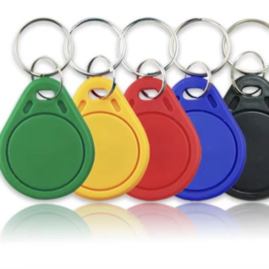 Factory Direct PVC PET Epoxy Access Control Card IC Keychain Repeatedly Erasable Blank RFID NFC CUID Waterproof Elevator Button