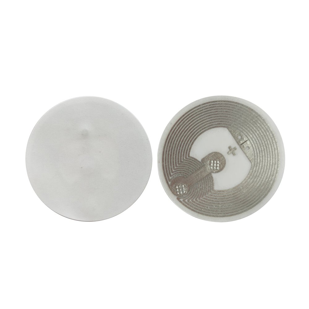 XRH hot sell etched antenna rfid label 13.56mhz wet inlay N213 215 216 424 coated paper rfid tag nfc label stickers