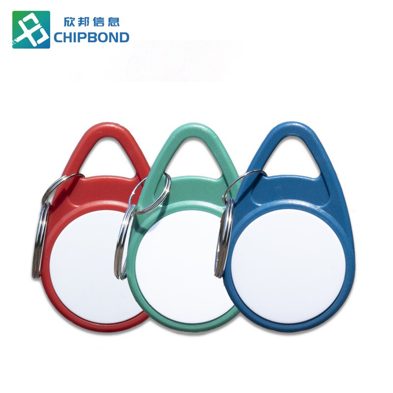 Custom access control cards rfid keyfobs key Programmable Rewritable UID ABS NFC Tag Keyfob RFID Key Fob with keychain