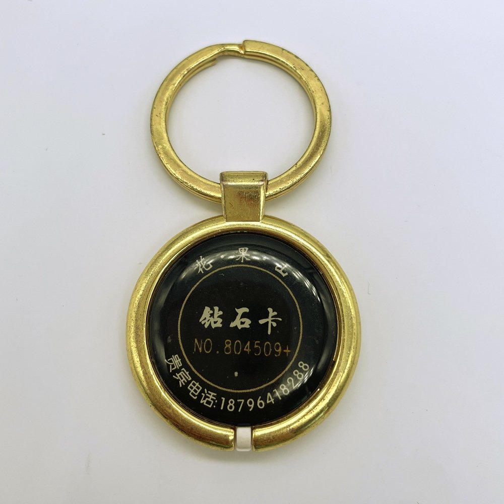 Custom Design Access Control Card Printing NFC Epoxy Keychain Chip Epoxy RFID Smart Keychain