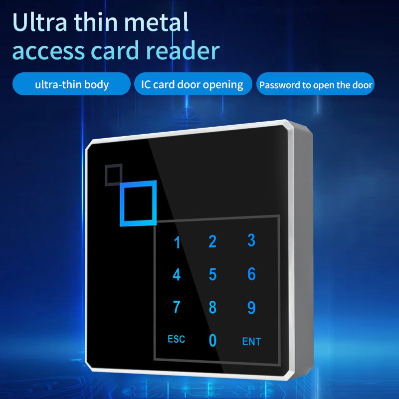 Metal waterproof Touch Screen Password Keypad Wiegand 26 Rfid 13.56Mhz Em Card Door Access Control card readers