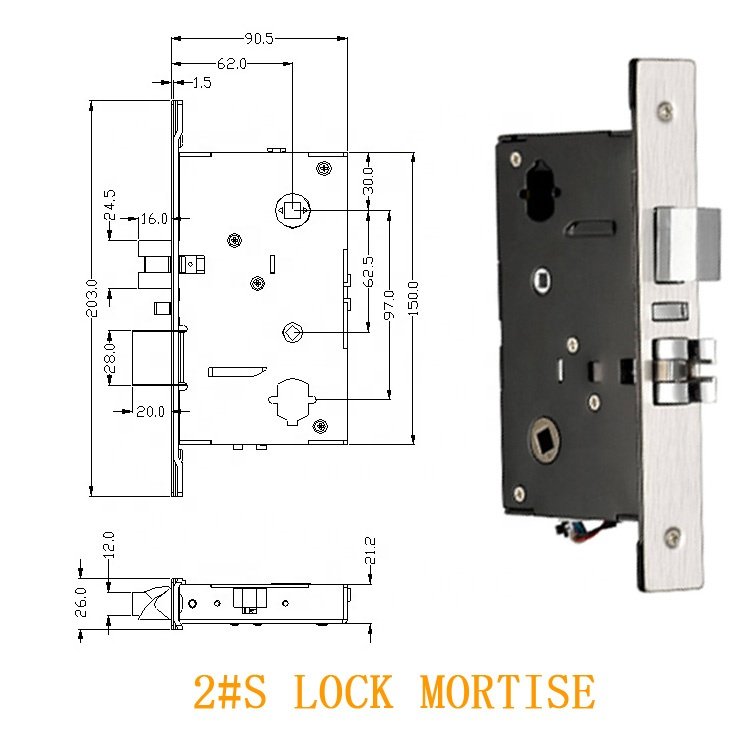 Good Stainless Steel Material Smart Card Key RFID Access Control Hotel Door Electronic Lock