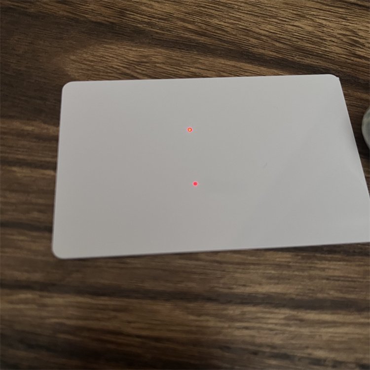 2 Red LED Embedded Printable Writable White Nfc Led Card 424 DNA Chip