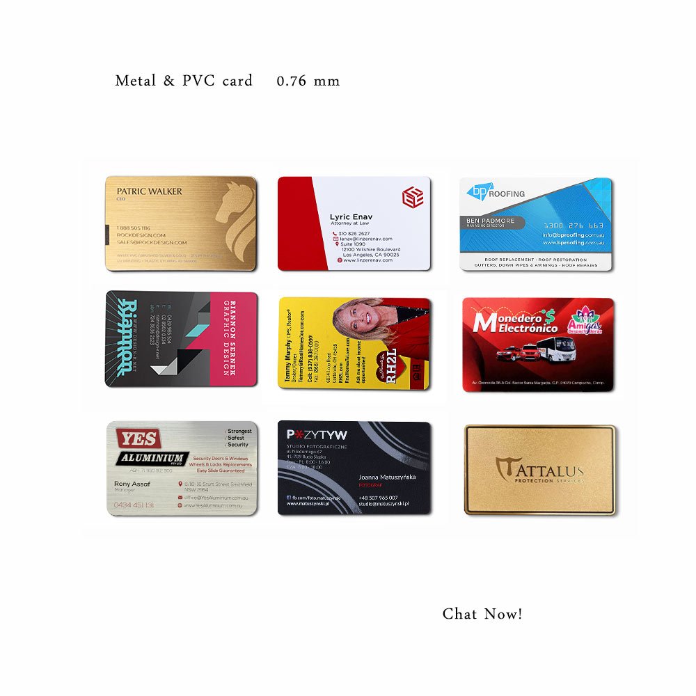 PVC Business cards Custom Plastic Smart Luxury Transparent Business card Printing NFC Embossed Business card