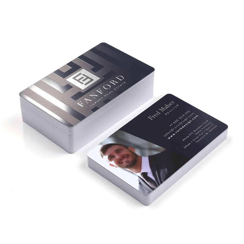 PVC Business cards Custom Plastic Smart Luxury Transparent Business card Printing NFC Embossed Business card