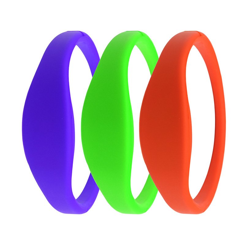NFC Smart Silicone Wristband 13.56MHz 1K RFID Waterproof Mini Silicone Tag for Access Cashless Payment