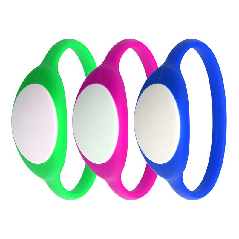 NFC Smart Silicone Wristband 13.56MHz 1K RFID Waterproof Mini Silicone Tag for Access Cashless Payment