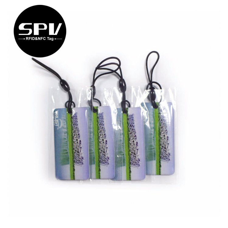 Programmable 13.56MHz Ntag213 Crystal Resin NFC Epoxy Key Fob RFID Access Control Keychain Tag