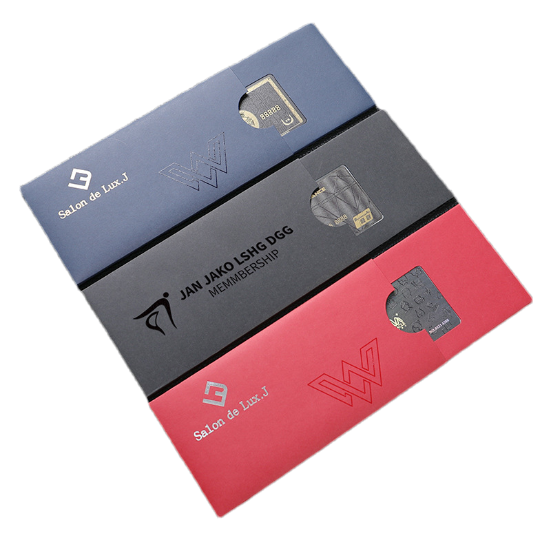 Custom NFC Product Access Control Card PVC Metal Wood NFC Card Gift Packaging Social Media Digital Business Card Packaging Box