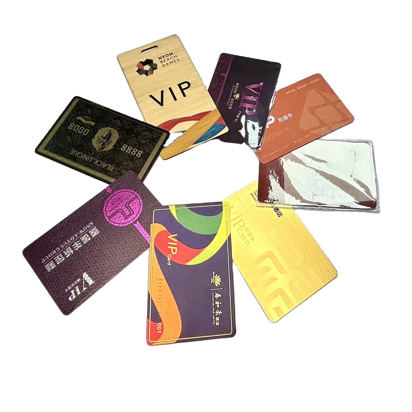 Customizable 13.56MHz Contactless RFID NFC Smart Card PVC Blank IC Card with Magnetic Stripe for 860-960MHz Payment Frequency