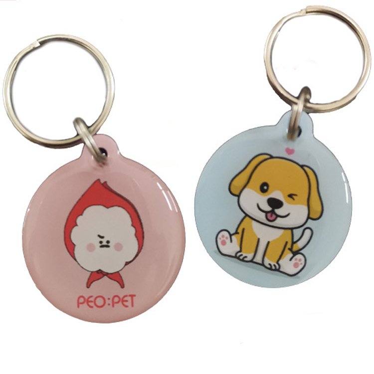 Proximity RFID PVC Card Tag ID Smart Access Control key ring with Epoxy Material