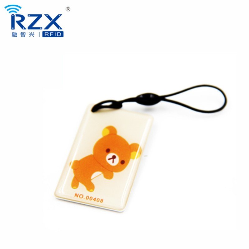 Custom Printing NFC Epoxy Tag 13.56Mhz NTAG213 NFC Epoxy NFC Keychain