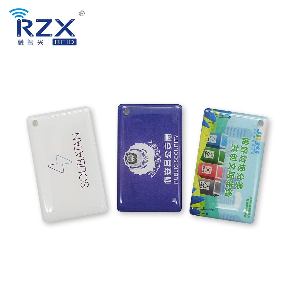 Custom Printing NFC Epoxy Tag 13.56Mhz NTAG213 NFC Epoxy NFC Keychain