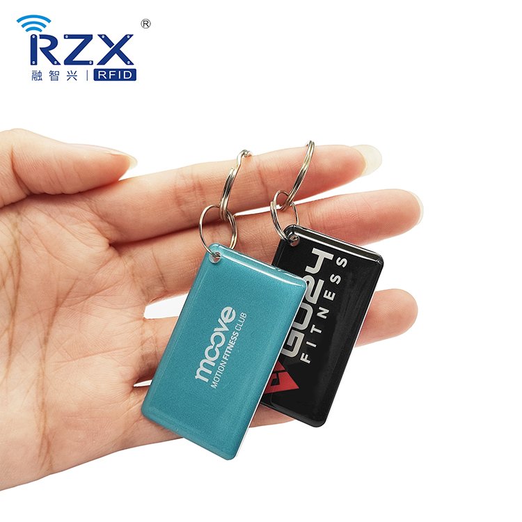 Custom Printing NFC Epoxy Tag 13.56Mhz NTAG213 NFC Epoxy NFC Keychain