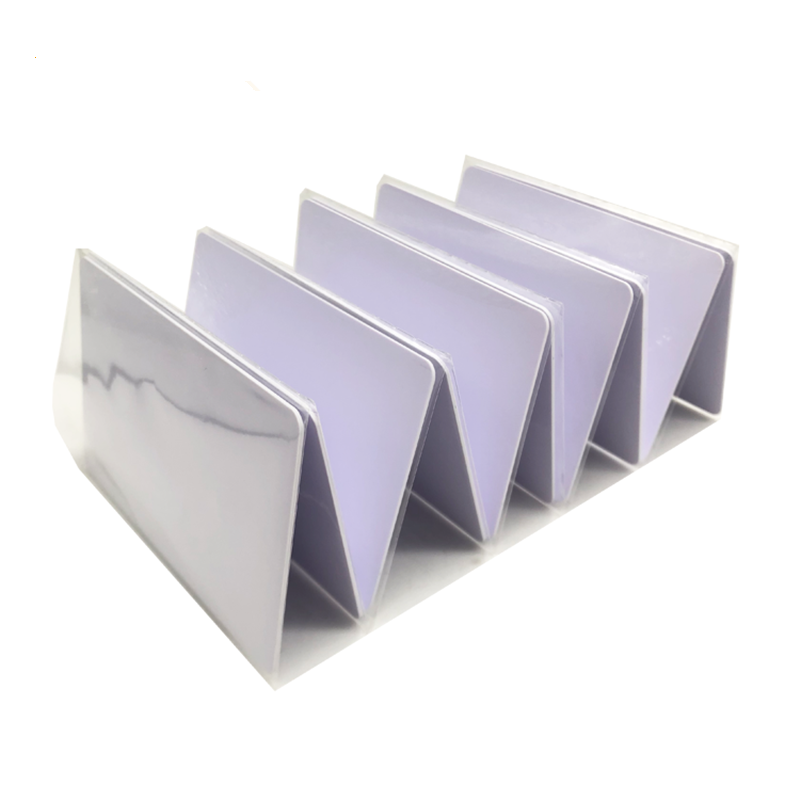 Printable RFID PVC blank matte business cards phone tap QR code custom metal card reader