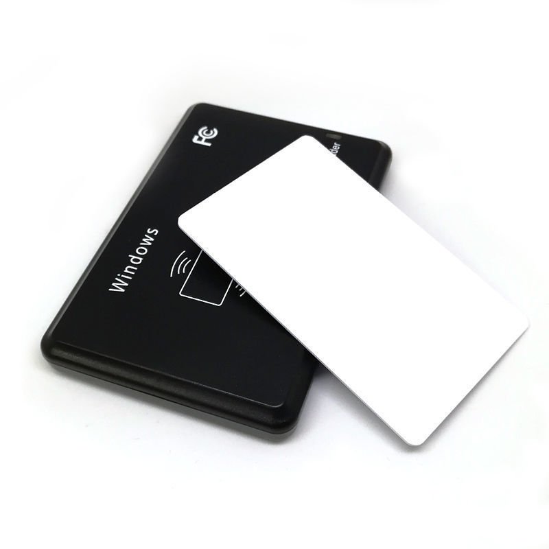 Printable RFID PVC blank matte business cards phone tap QR code custom metal card reader