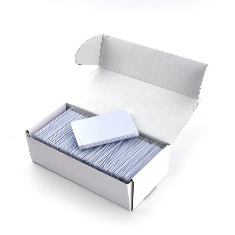 Printable RFID PVC blank matte business cards phone tap QR code custom metal card reader