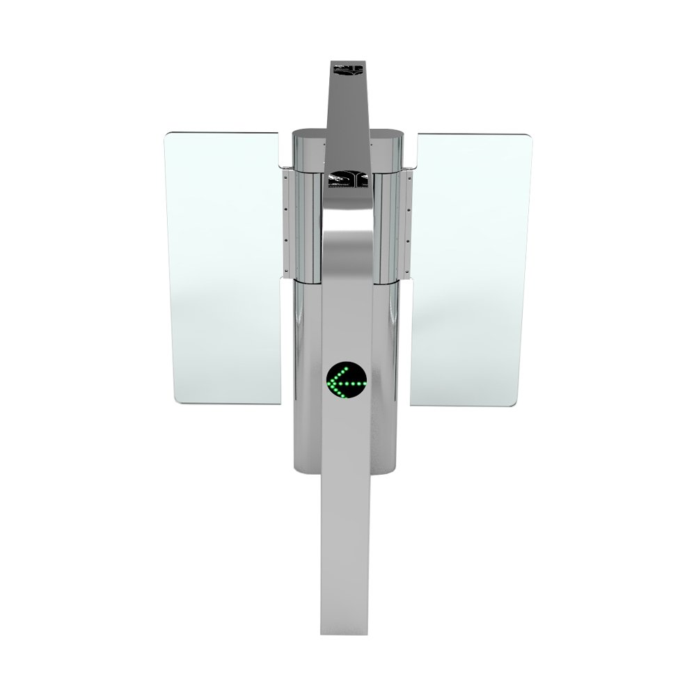 Security Access Control Oblique section Swing Turnstile Barrier Speed Gate with Rfid IC card QR code for Office building