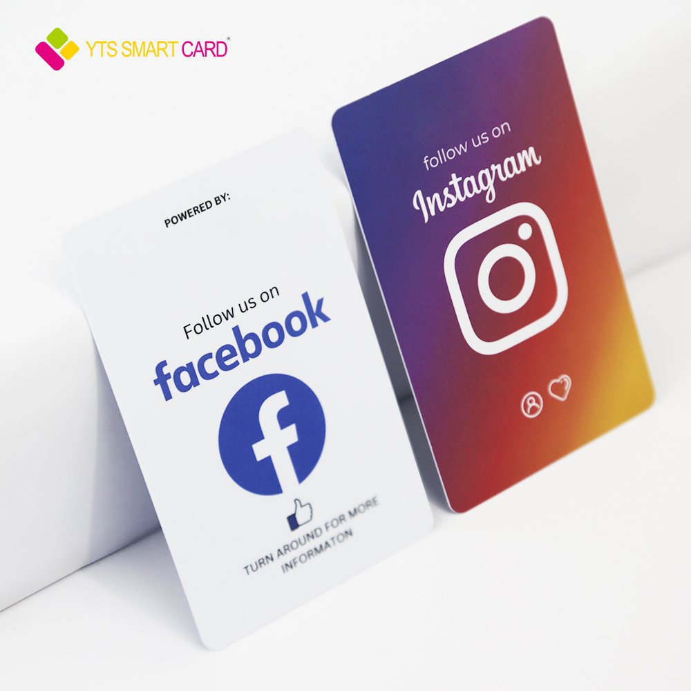 YTS Custom series printing Smart NFC Rfid Google reviews google play gift business access control cards