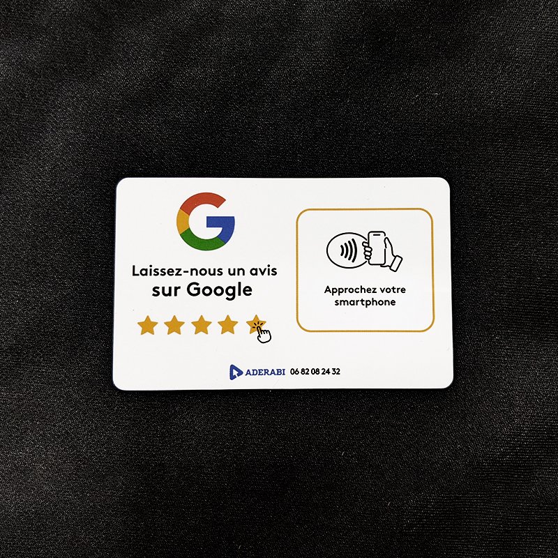 Programmable logo custom contactless business nfc chip rfid carte google review nfc card