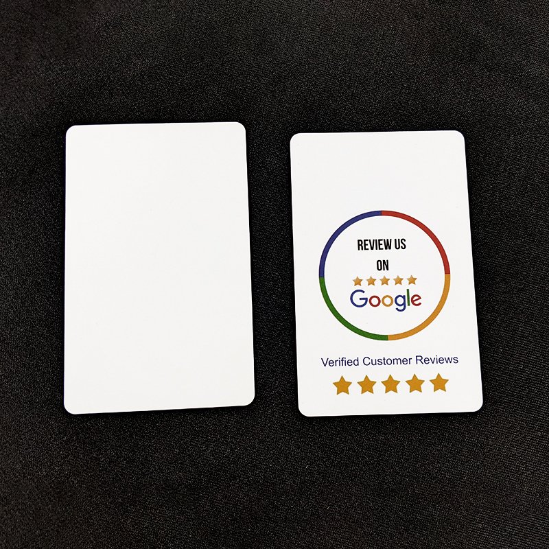 Programmable logo custom contactless business nfc chip rfid carte google review nfc card
