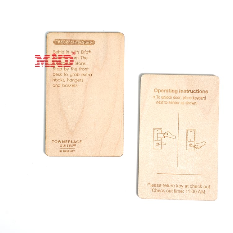 Nfc Wooden Hotel Room Cards Salto/Kaba/Betech/Onity/Saflok/Beline Lock Card