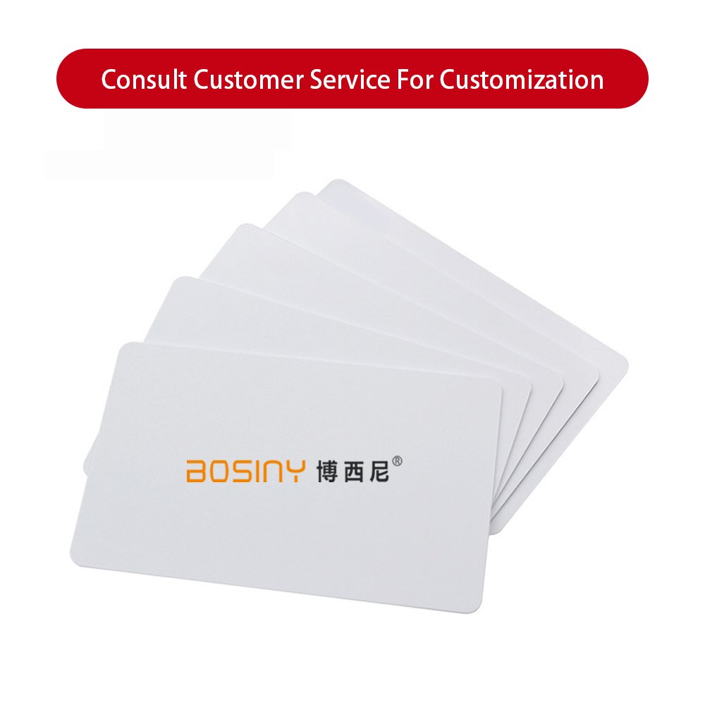 Custom Waterproof Factory IC access card PVC 13.56Mhz ISO 14443A smart IC card 125KHz rfid White Blank nfc keyfob products