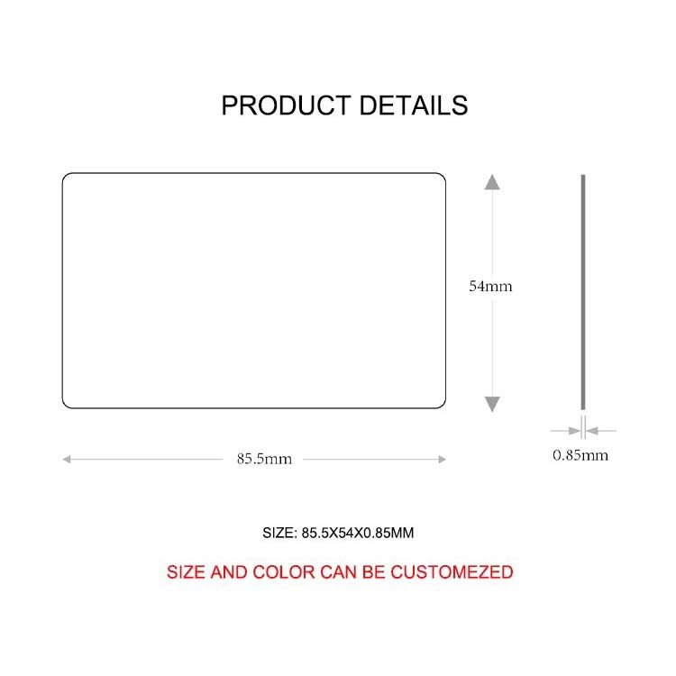 RFID Thick Access Control Card ID EM Card 125Khz Frequency For Access Control System With Print Card Number