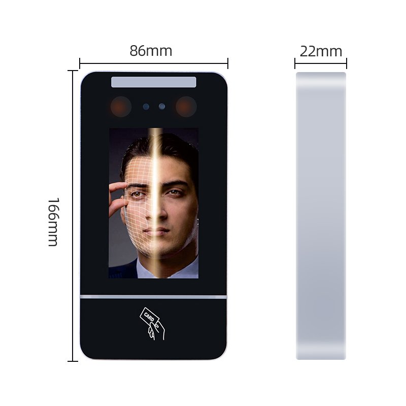 High quality Biometric Face Recognition Access Control Device and time attendance