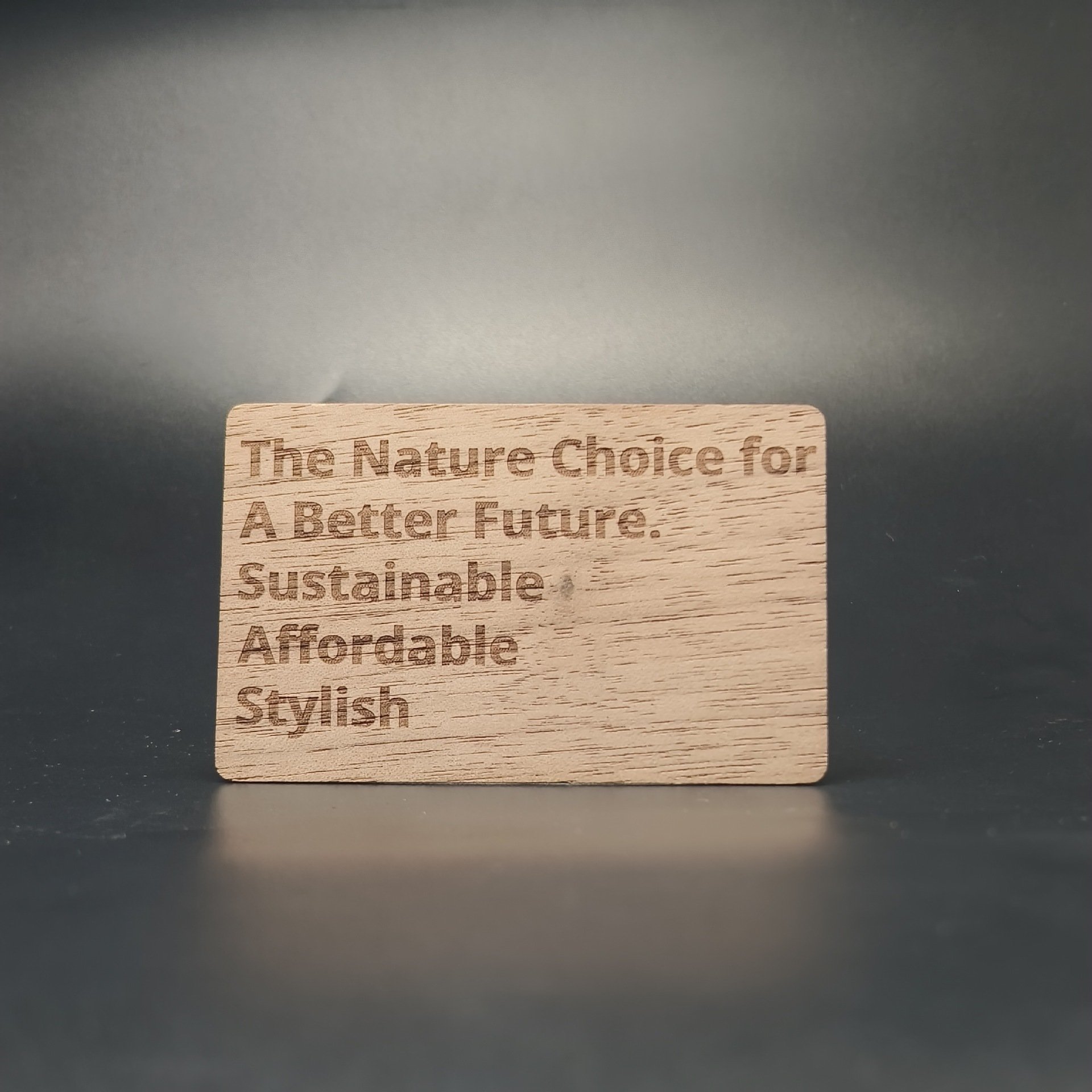 RFID wooden hotel key card laser engraved logo friendly material nfc rfid business card