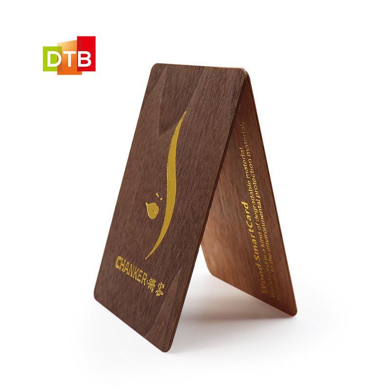 Custom RFID Bamboo/Wooden Smart Card For Hotel Key Access Control Nfc Bamboo/Wood Business Cards