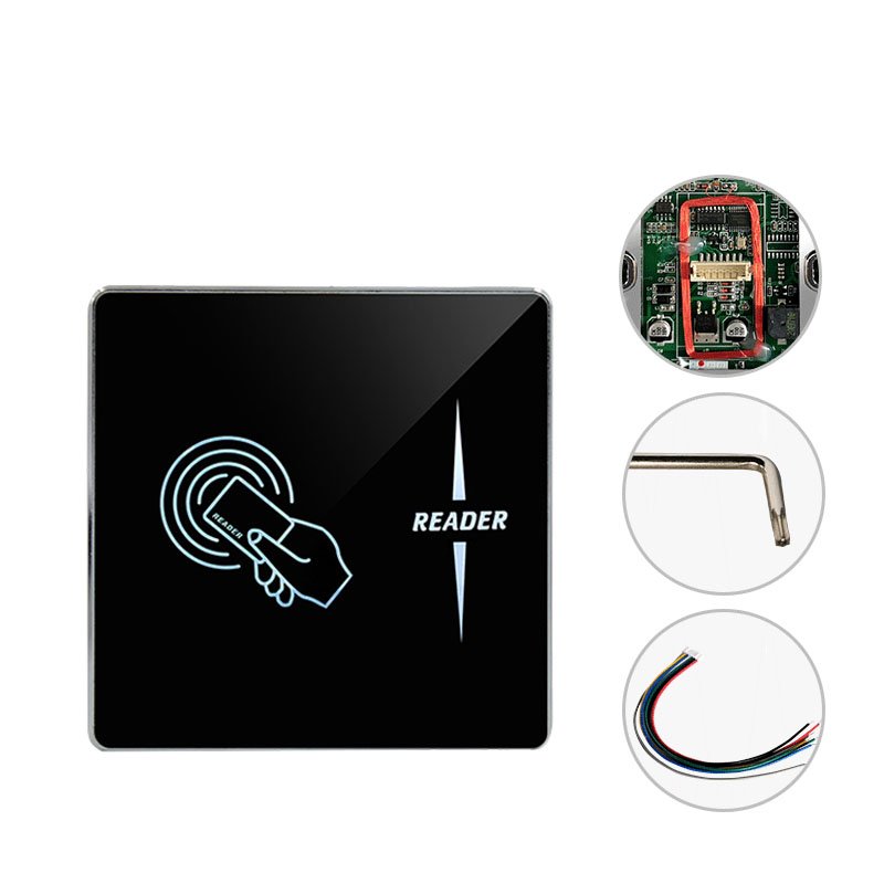 Proximity NFC IC ID Support M1 Smart Card 125Khz or13.56Mhz Wiegand26 RFID Access Control Card Reader
