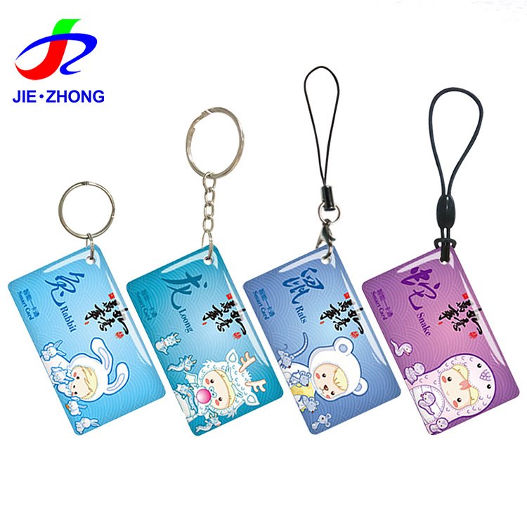 Customized 13.56mhz RFID Round Epoxy Tag NFC Smart Key Fob Epoxy Cards