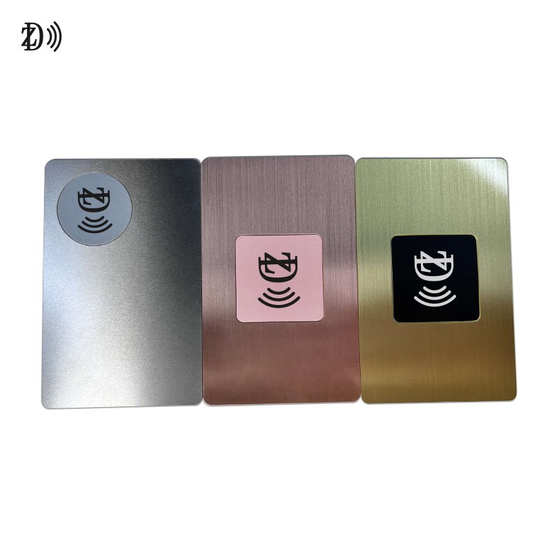 Metal Card Gold Silver Business RFID PVC Card ISO15693 Hotel Access Control Custom Printing NFC RFID Card