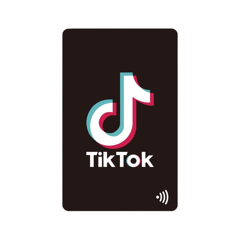 Tiktok Custom Review 13.56Mhz PVC Card Chip FM11RF08 Google Review Card