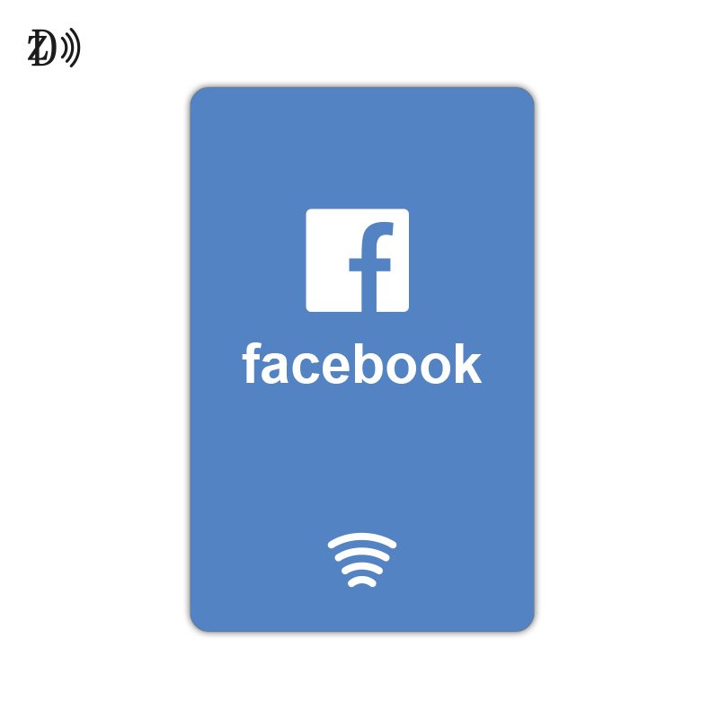 Tiktok Custom Review 13.56Mhz PVC Card Chip FM11RF08 Google Review Card