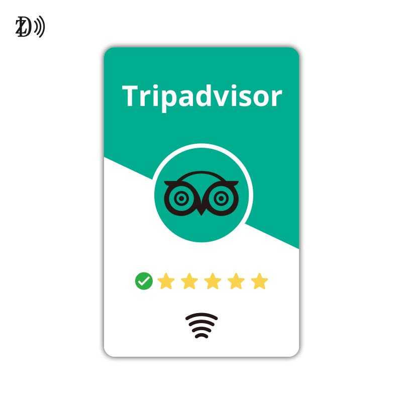 Tiktok Custom Review 13.56Mhz PVC Card Chip FM11RF08 Google Review Card