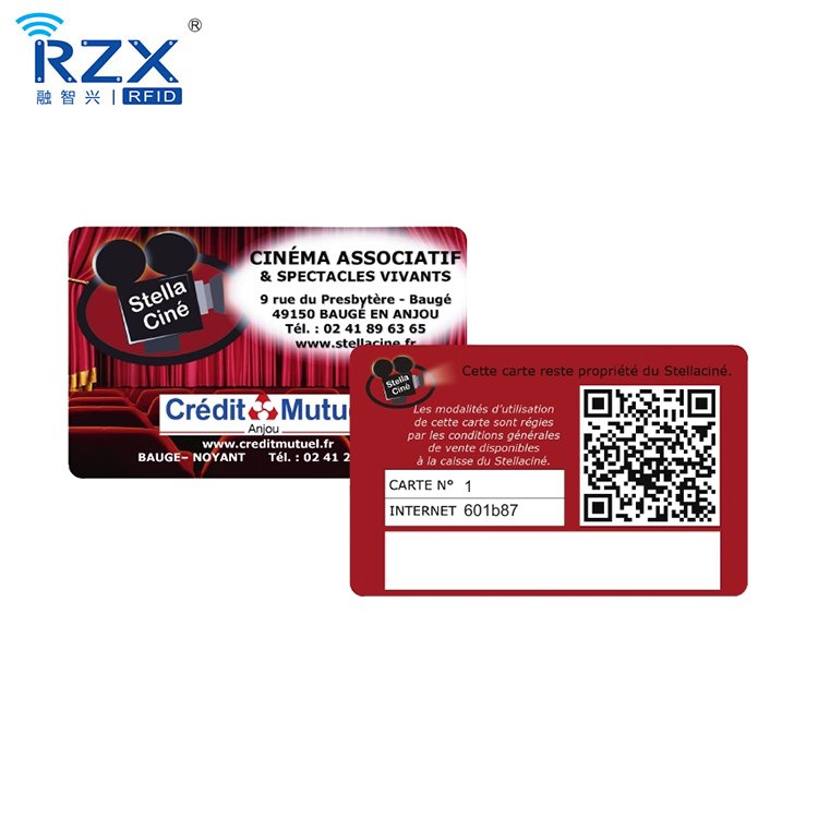 Custom Logo Printed QR Code NFC Smart PVC Card 13.56mhz Plastic for Business Card/ Social Media Card