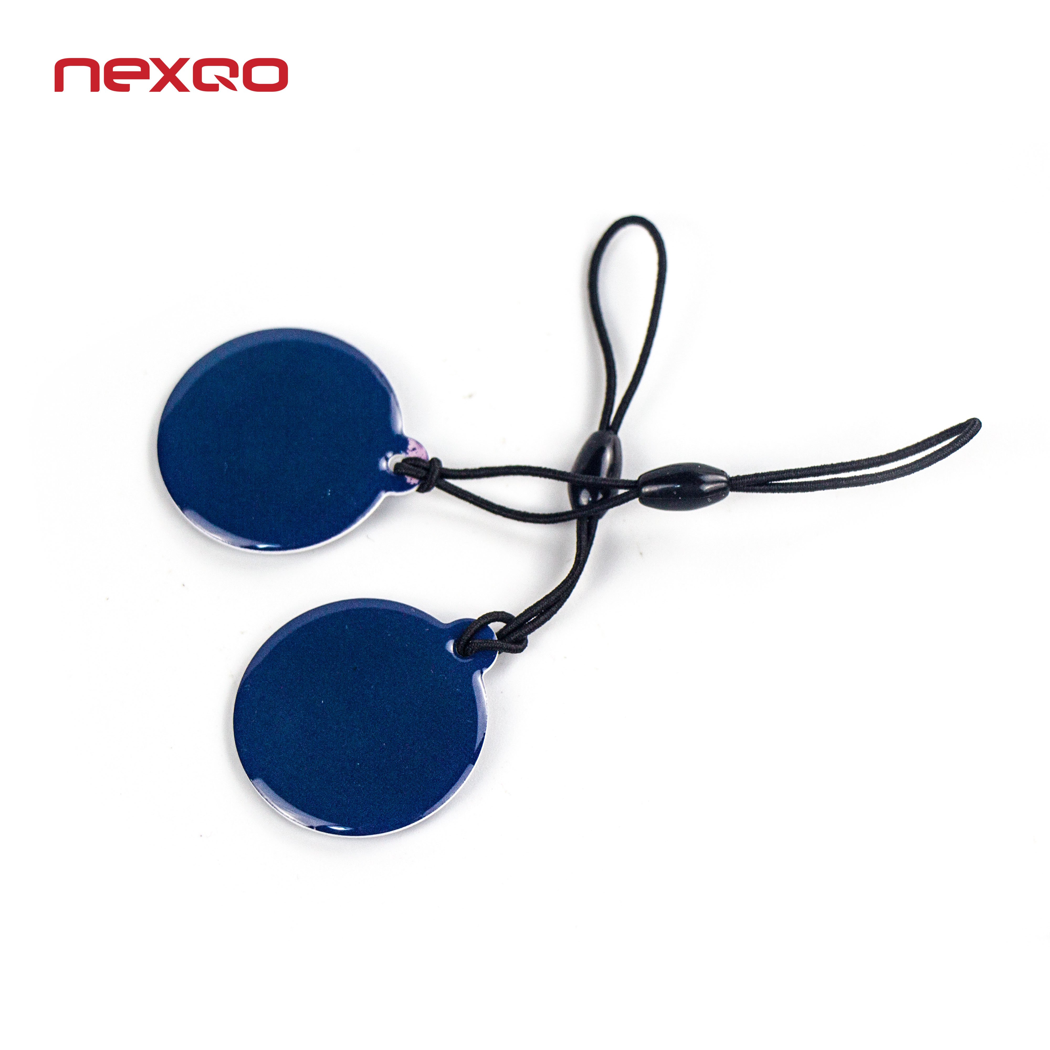 RFID Round Shape Epoxy Card 13.56MHZ NFC Custom Epoxy Smart Tag Key Chain Fob