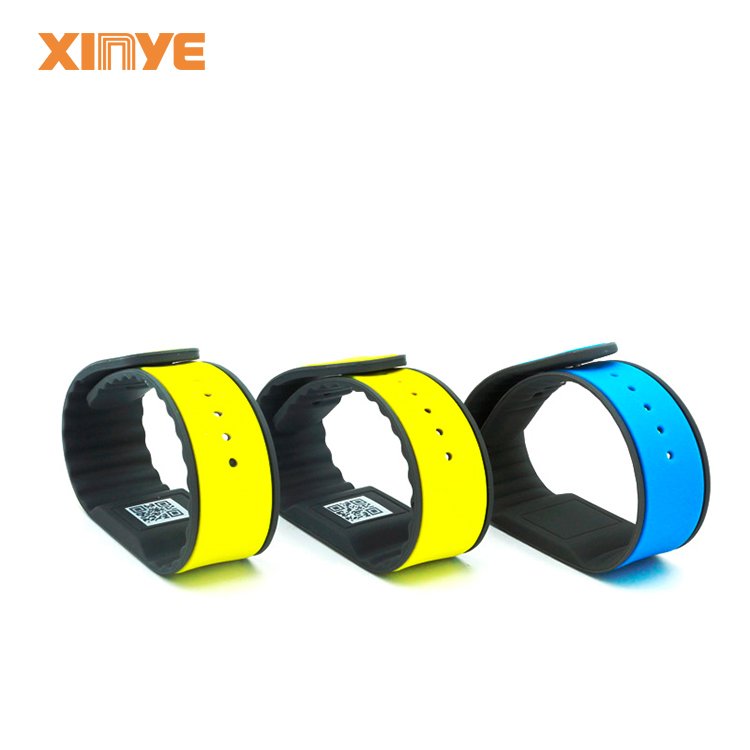 Wholesale customized logo wristbands durable MIFAER RFID silicone wristbands13.56MHz rfid wristbands for pool management