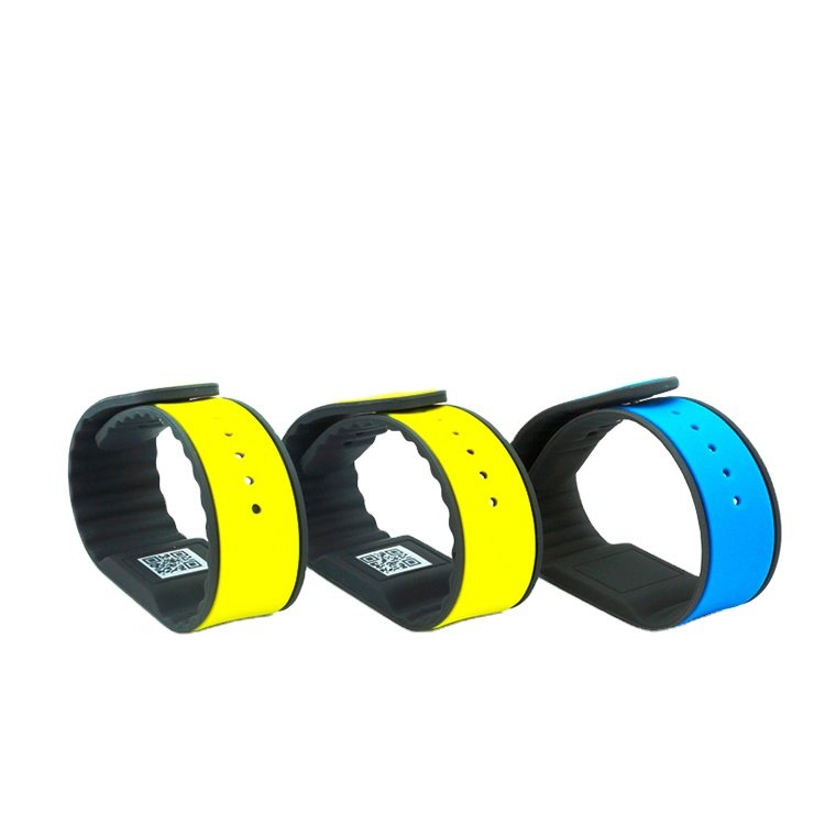Wholesale customized logo wristbands durable MIFAER RFID silicone wristbands13.56MHz rfid wristbands for pool management