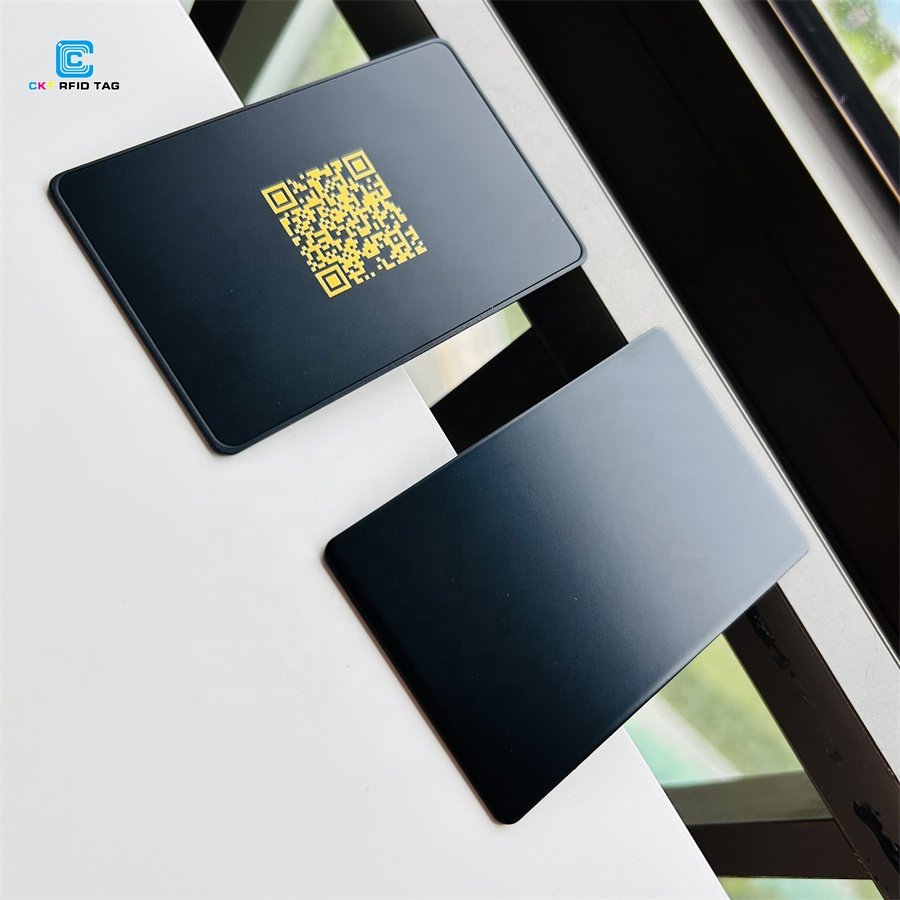 Custom Print Premium Visiting Blank Business NFC Rfid Metal Business Cards Membership Cards