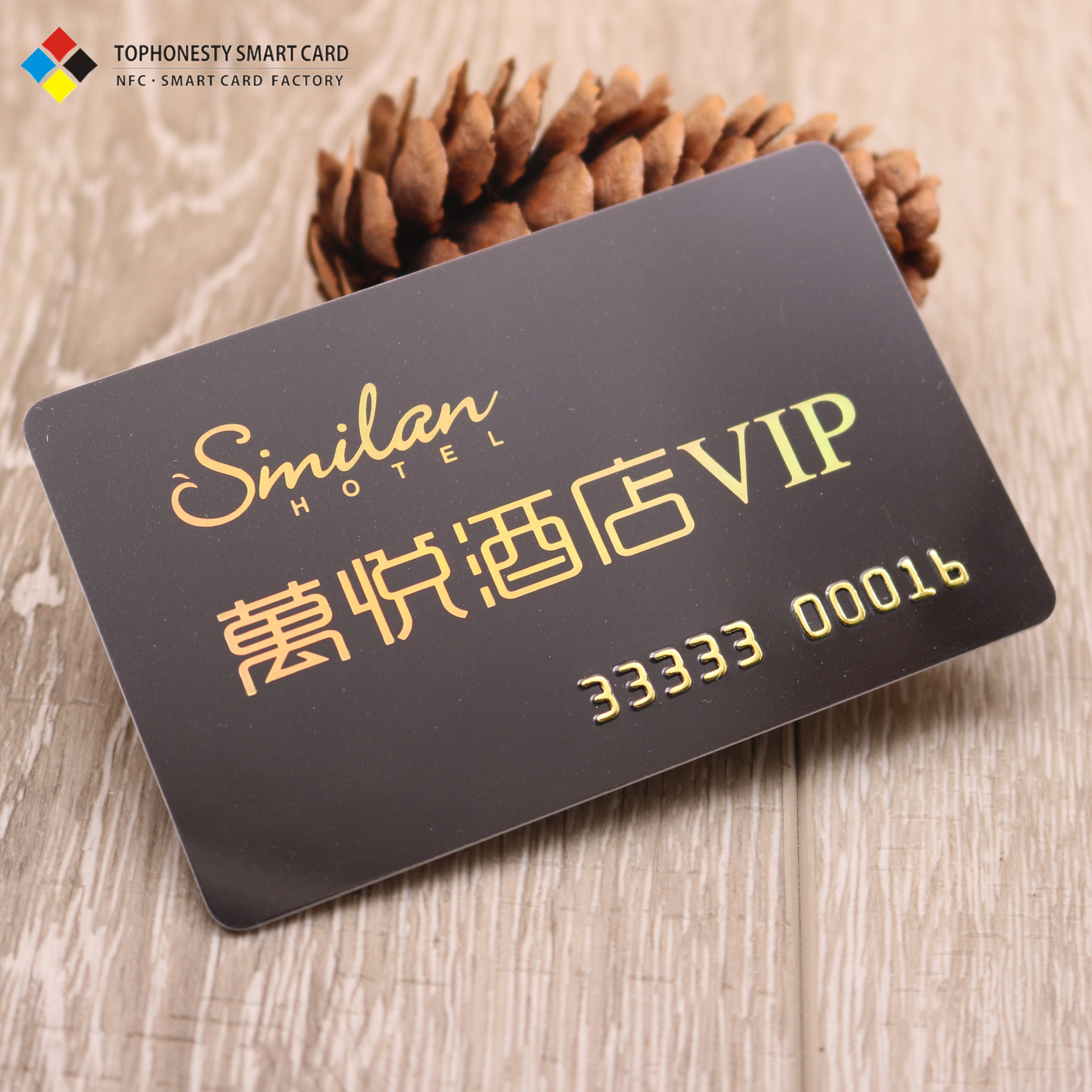 Custom Stainless Steel Smart VIP Membership Cards Blank Customized Printing Gold NFC Chip Metal Business Card